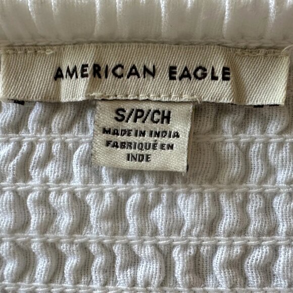 American Eagle - AE High-Waisted Tiered Mini Skirt - White - Small - Worn 1 Time - Picture 10 of 11